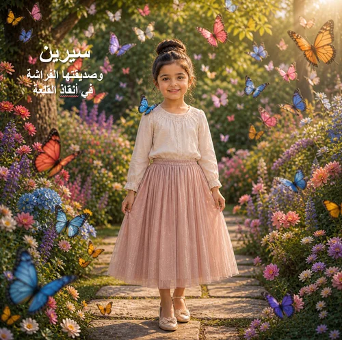 سيرين وصديقتها الفراشة