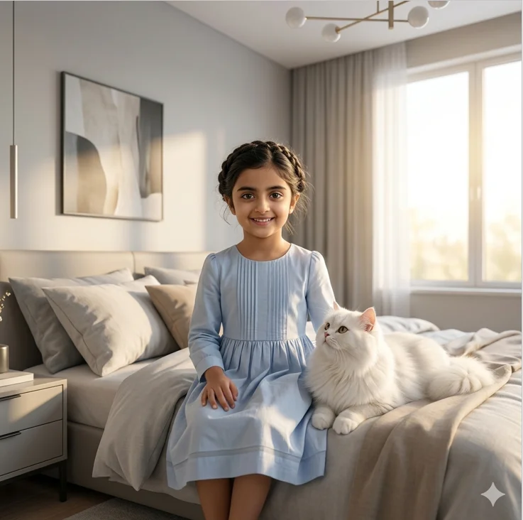 سندس والقط الجميل  - صورة 3