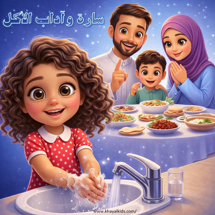 سارة وآداب الأكل